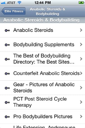 Anabolic Steroids iPhone App