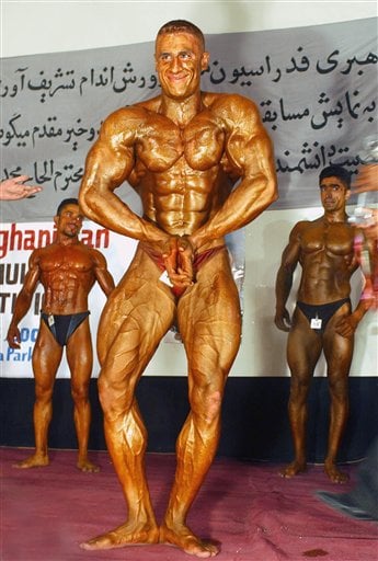 world bodybuilders pictures: afghan jaguar bodybuilder 